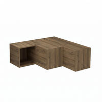 ECK-TV-LOWBOARD Compact Eiche dunkel 90/92/32 cm - Walnussfarben, Holzwerkstoff (90/32/92cm) - Decortie
