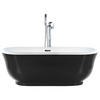 BADEWANNE FREISTEHEND 77x170x61 cm schwarz Tesoro - Schwarz, Kunststoff (77/61/170cm) - Beliani
