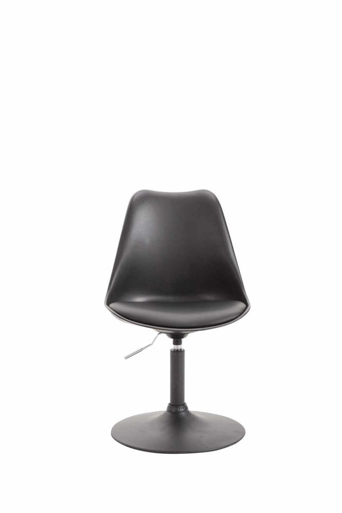 DREHSTUHL 4er Set Kunststoff schwarz - Schwarz, Kunststoff/Metall (48/76/57cm) - CLP