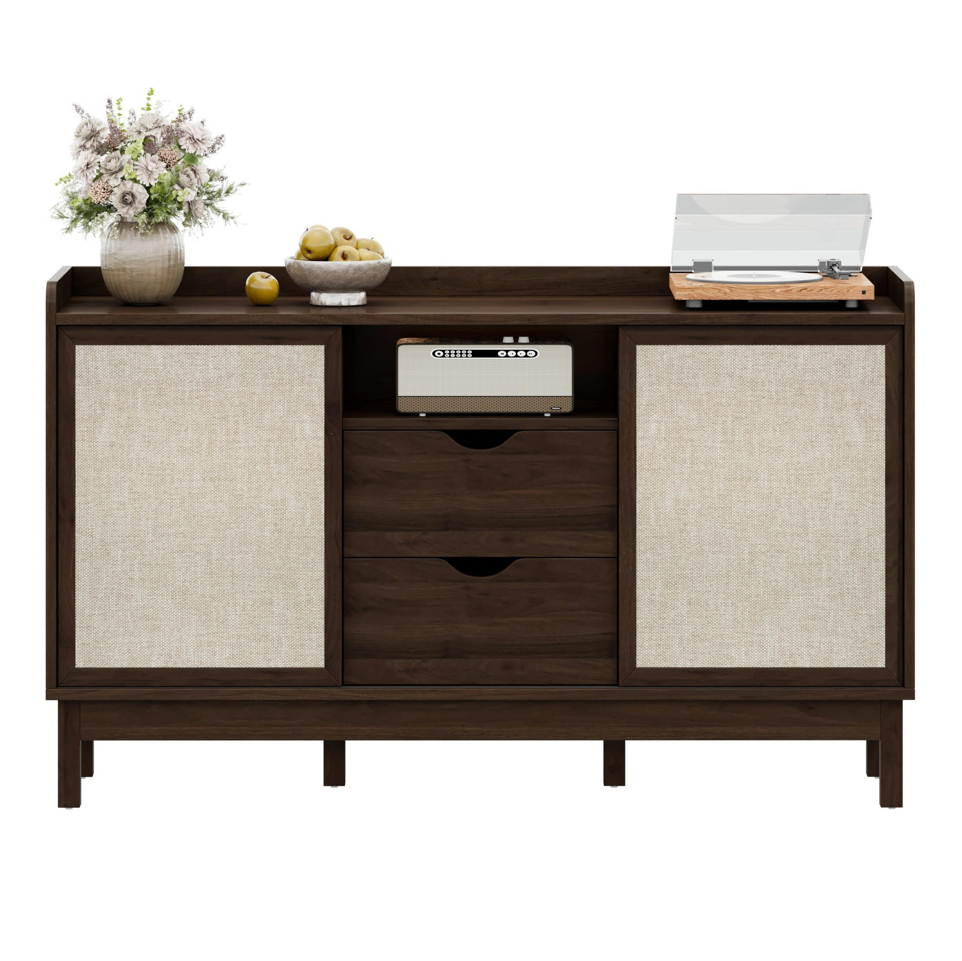 SIDEBOARD 150/39.5/80 cm Natur aus Holzwerkstoff mit Schiebetüren - Naturfarben, Holzwerkstoff (39.5/80/150cm) - OKMYHOME