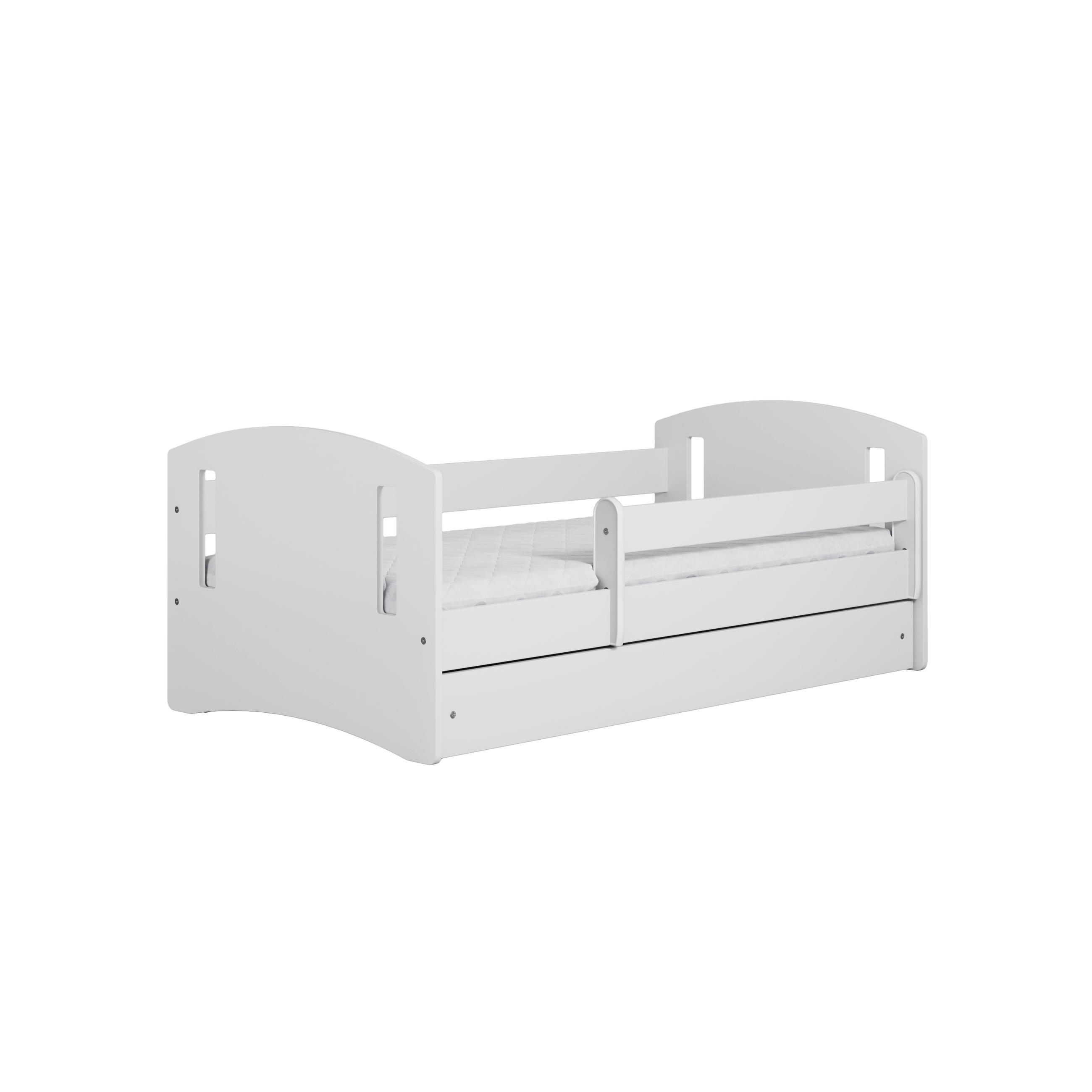 KINDERBETT CLASSIC II mit Schublade ohne Matratze 90/65/164 - Weiß, Holzwerkstoff (80/160cm) - RAUMHIRSCH FURNITURE