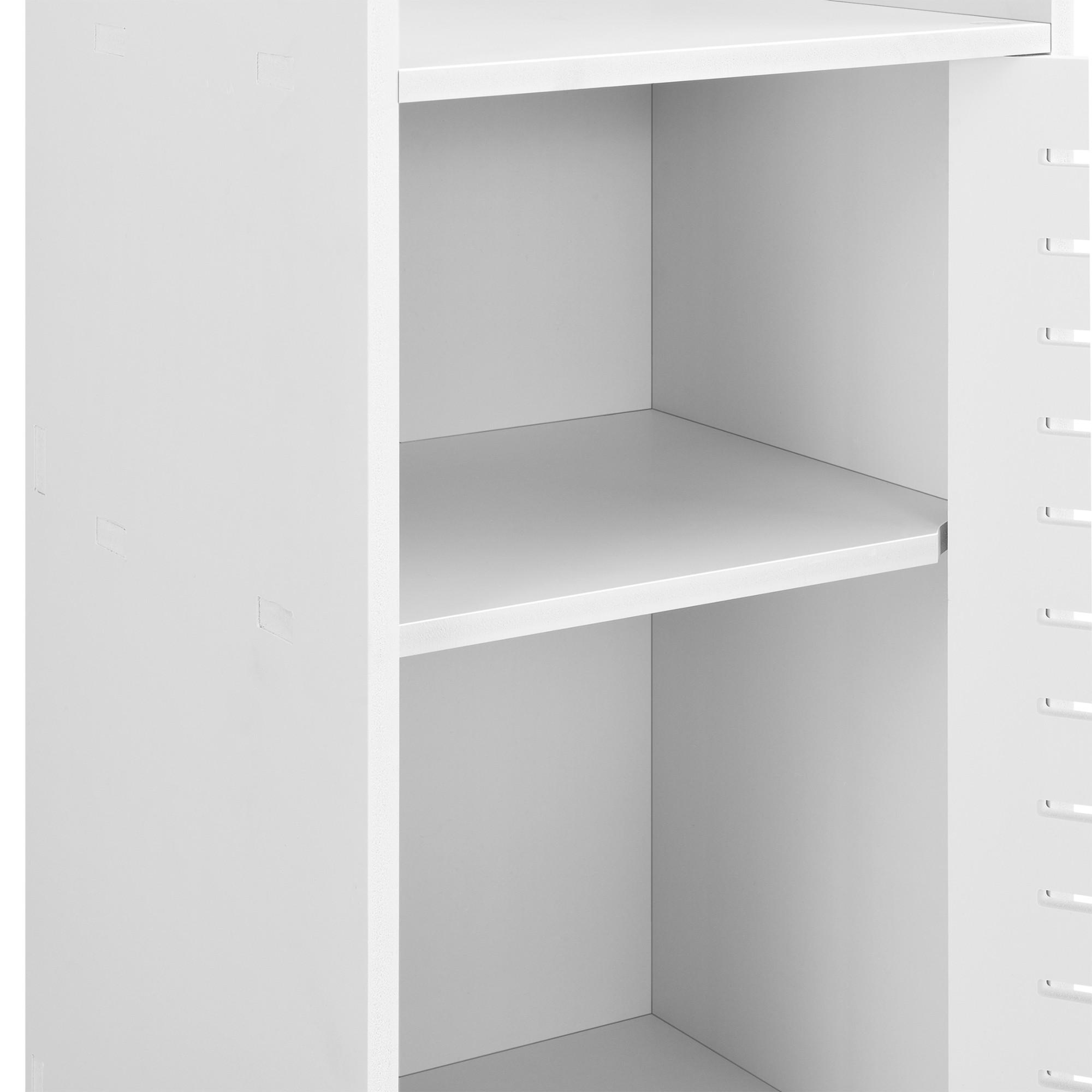 BADEZIMMERSCHRANK Svanvik - Weiß, Kunststoff (32/72/32cm) - [en.casa]