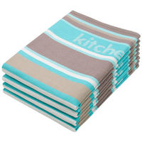 GESCHIRRTÜCHER, 4er-Set, 50x70 cm, 100% Baumwolle, Grün - Grün, Textil (50/70cm) - Zollner