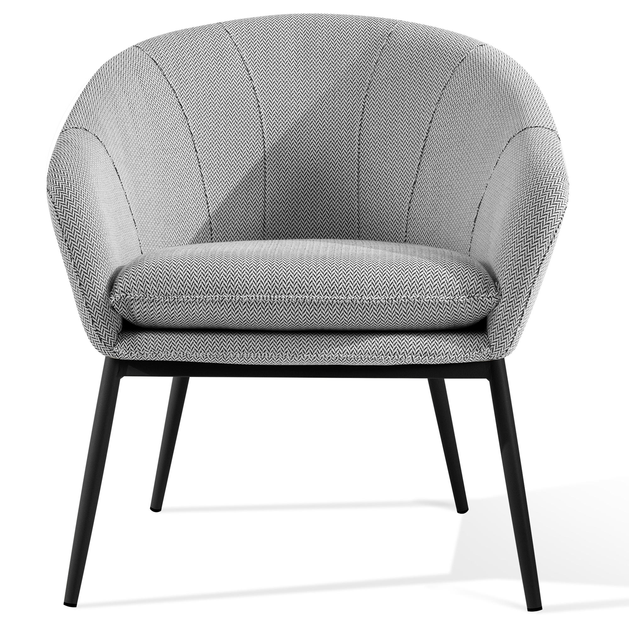 GARTENSESSEL SOLIS - Weiß, Textil/Metall (69/76/66cm) - KONSIMO®