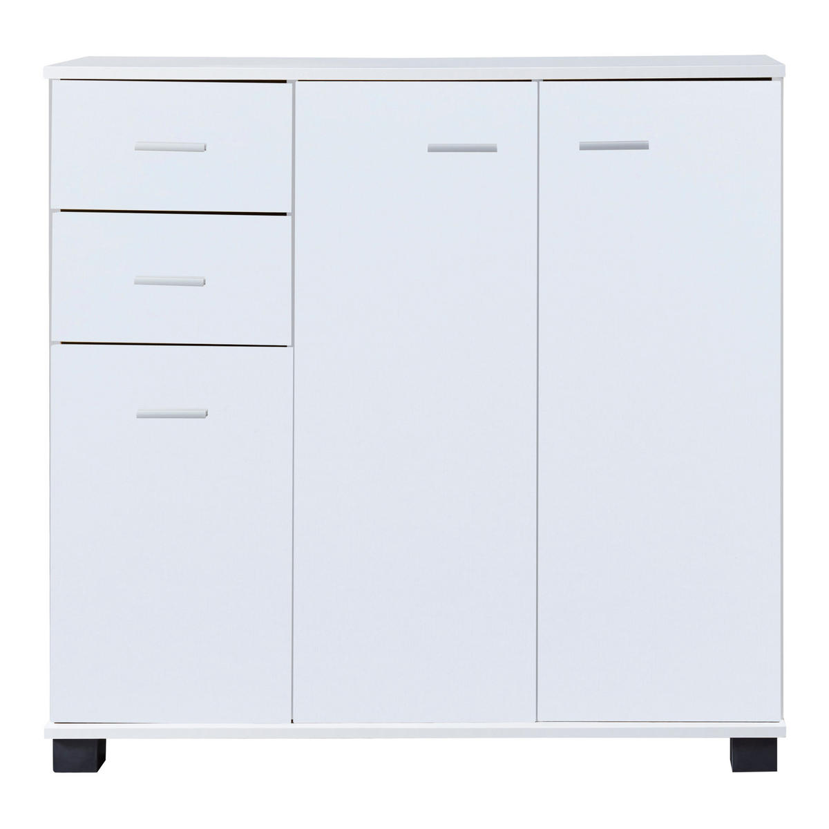 SIDEBOARD Crimla - Weiß, Holzwerkstoff (80/76/28cm) - [en.casa]