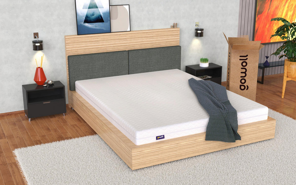 MATRATZE Duo Comfort Matratze 160 x 200 Höhe 16 cm - Weiß, Textil (160/200cm) - Gowoll