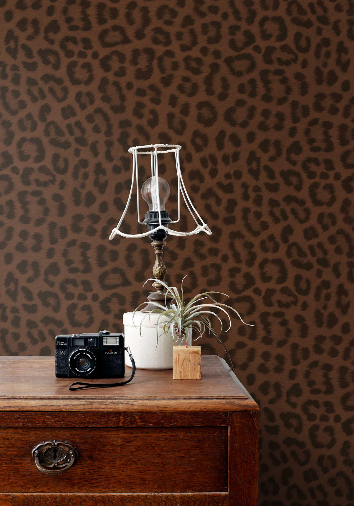 TAPETE Leopardenmuster 53 cm x 10.05 m - Braun, Papier (53/1000cm) - ESTAhome