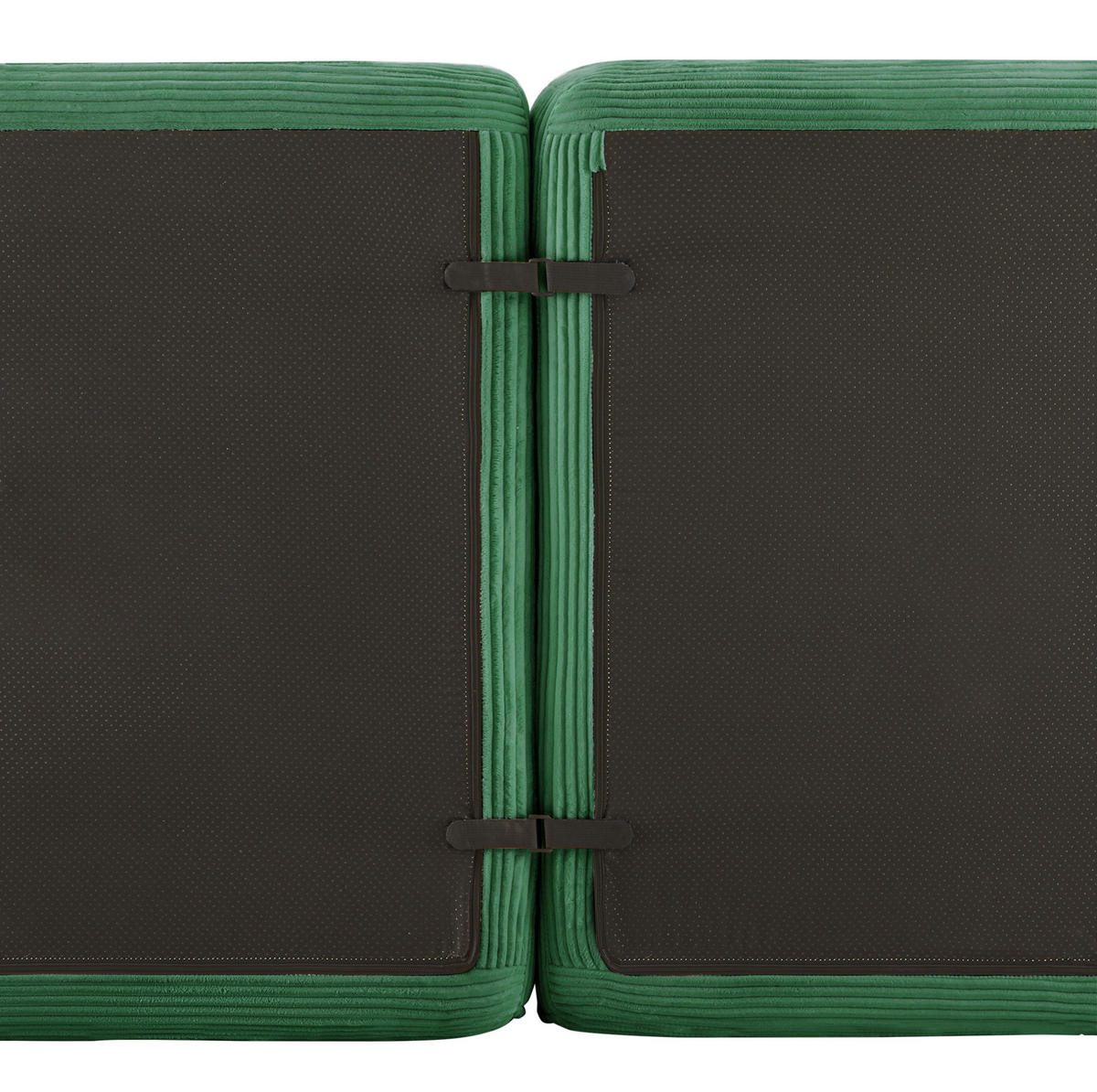 SOFA modularer Aufbau Cord Green 4-tlg. - Grün, Kunststoff (177/293.1cm) - Meubliv