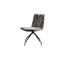 DREHSTUHL NEW CHARME Grau Velvet - Hellgrau/Grau, Textil (52/87/66cm) - KAWOLA