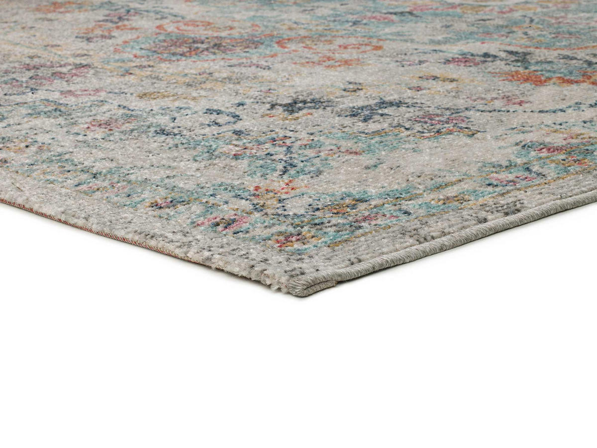 OUTDOORTEPPICH Blau Luna 80/150 cm - Blau/Rostfarben, Kunststoff/Textil (80/150cm) - Atticgo