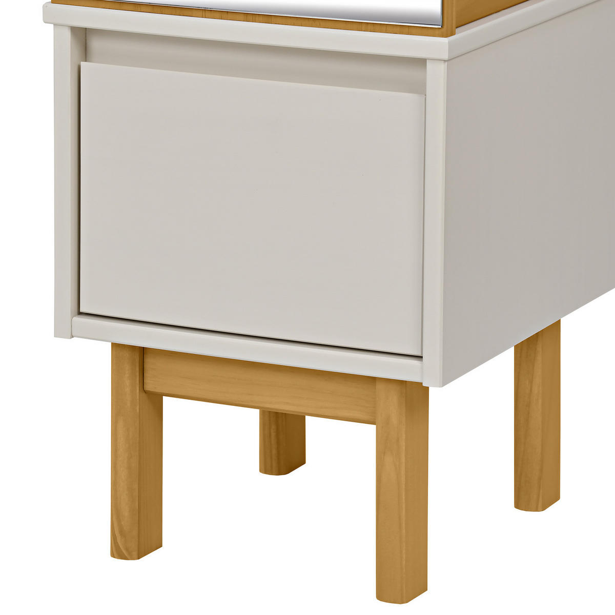MASSIVE GARDEROBE - Pinie / Kaschmir - Kaschmir/Pinienfarben, Holz (35/188/35cm) - home24