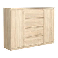 KOMMODE NUDO 138,5/101,5/39cm mit 4 Schubladen 2 Türen Sonoma Eiche - Sonoma Eiche, Holzwerkstoff (138.5/101.5/39cm) - MASSENO