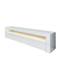TV Lowboard Bati Weiß mit LED-Beleuchtung 92390 - Weiß, Holzwerkstoff (150/47/36.8cm) - moebel17