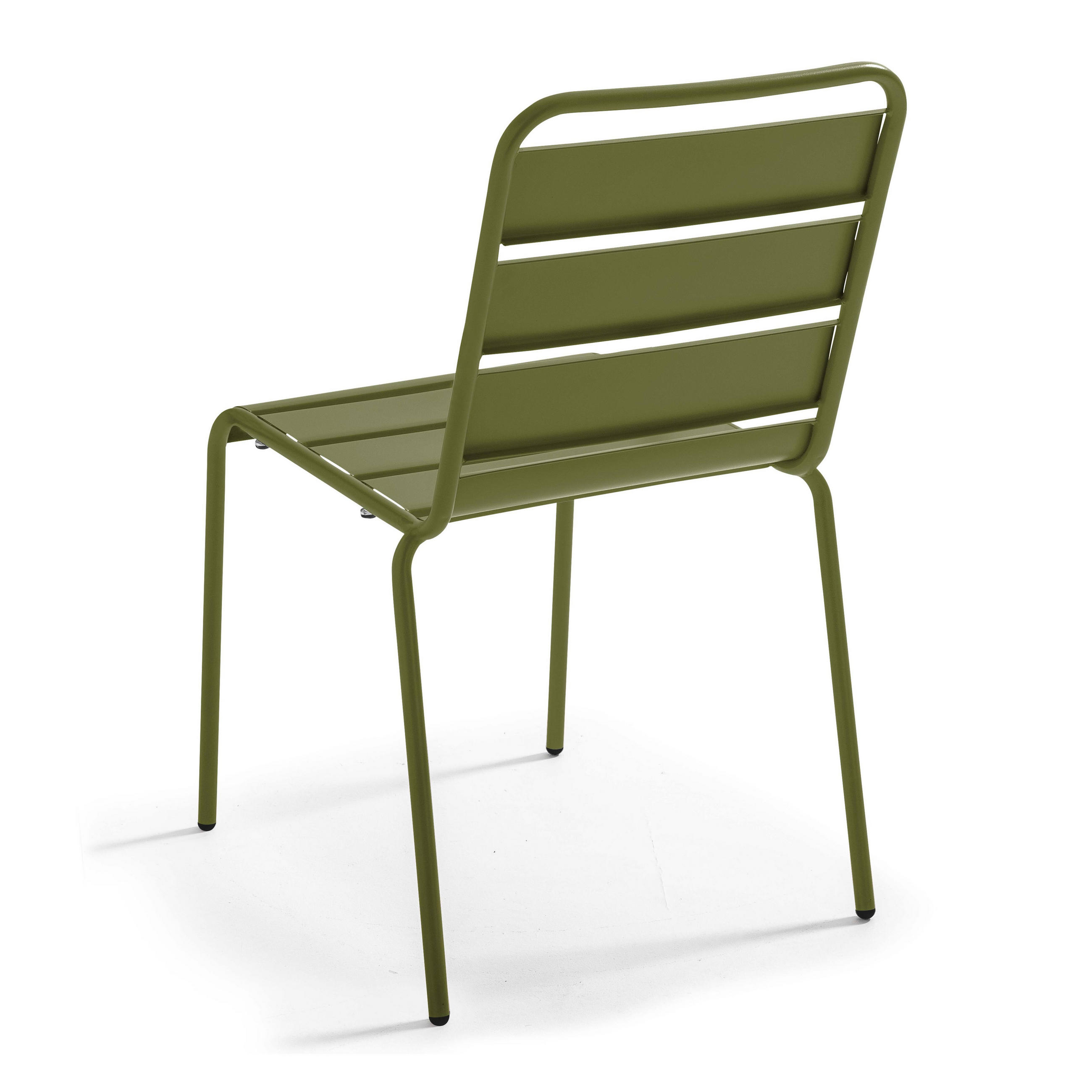 GARTENSTUHL, Khakigrün - Grün, Metall (42/83/53cm) - Oviala