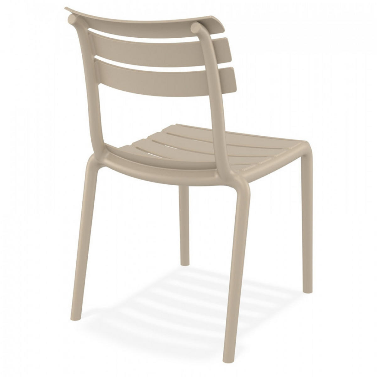 STUHL Mol 50x84x59cm - Taupe, Kunststoff (50/84/59cm) - AlterEgo