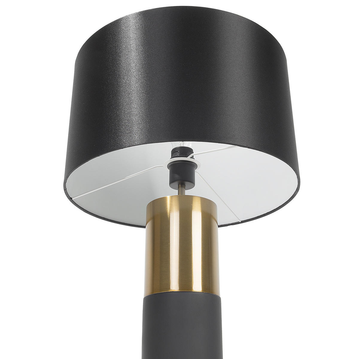 TISCHLAMPE Darling 40/40/61 cm - Schwarz, Metall (40/40/61cm) - Beliani
