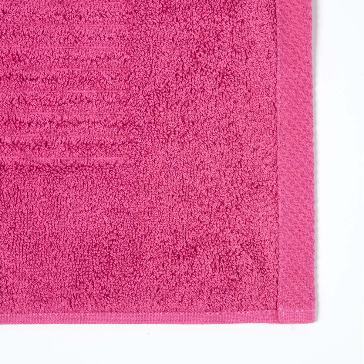 BADEMATTE Imperial 50/80 cm, Baumwolle - Magenta, Textil (50/80cm) - Homescapes