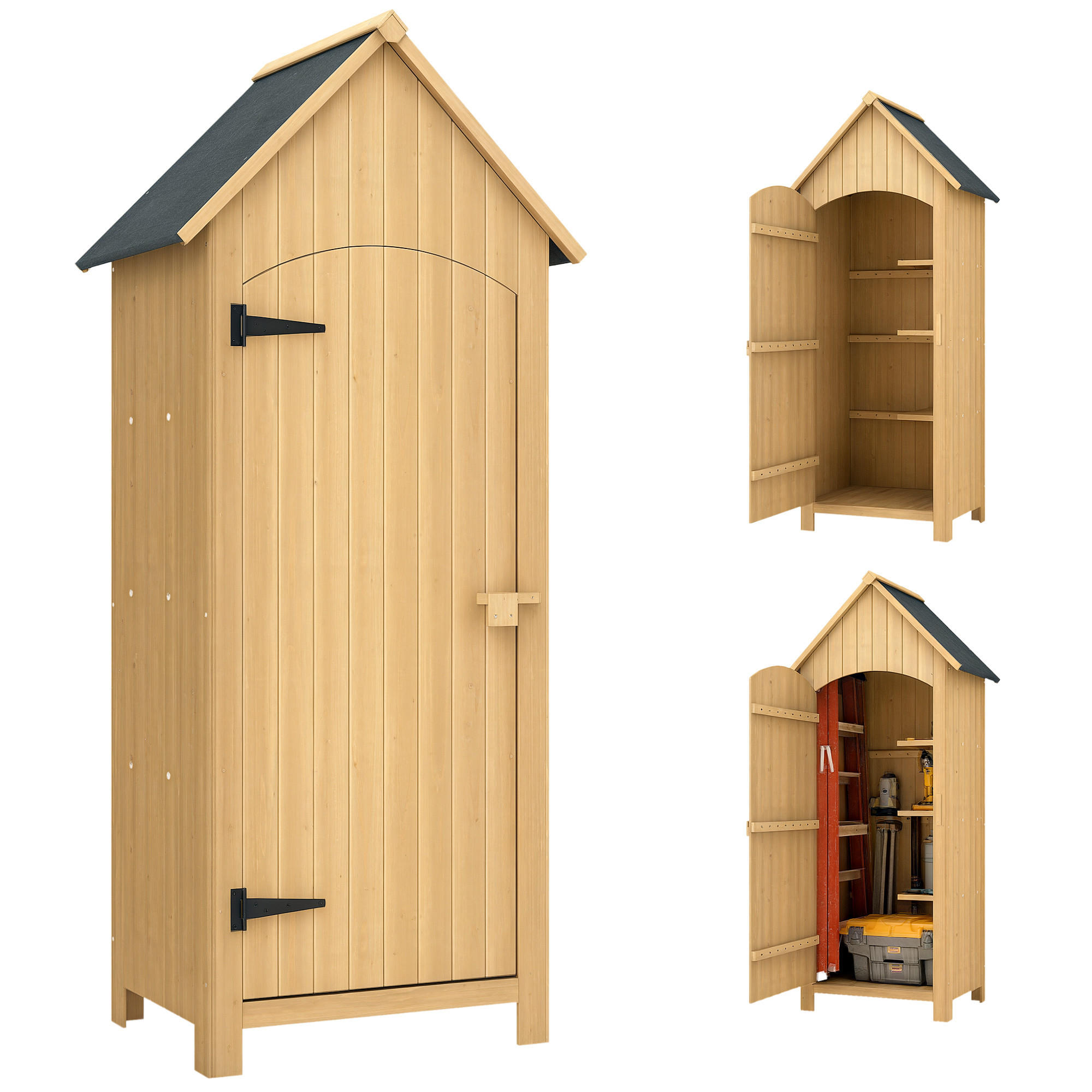 ComfortXL Geräteschuppen Natur 77.5x179.5x54.2 cm