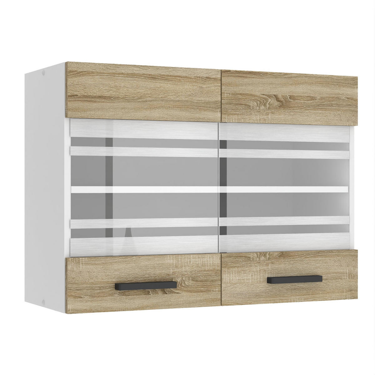 HÄNGESCHRANK SGW 80 cm, mit 2 Türen, Sonoma-Eiche - Eiche San Remo, Holz (80/58/29.6cm) - B BELINI GROUP