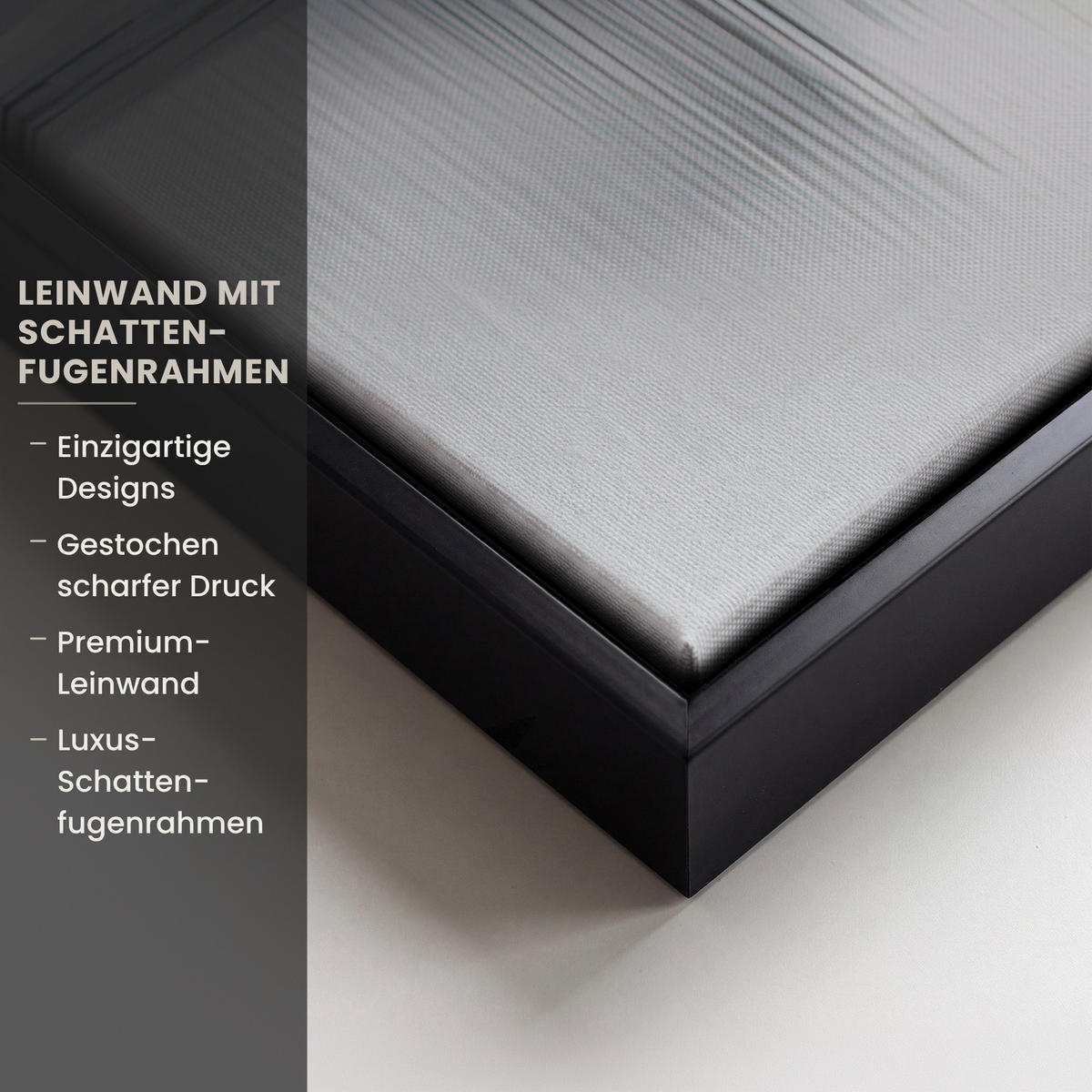 LEINWAND Bilder mit Rahmen - Abstrakt - Malerei - Christentum - Kreuz - 100x70 - Weiß, Textil (100/70cm) - MuchoWow