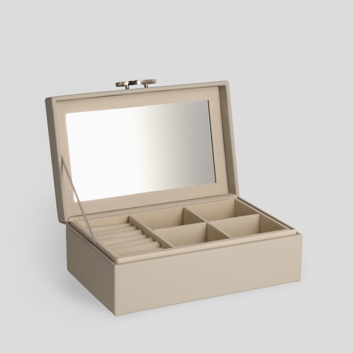 SCHMUCKKÄSTCHEN Dormentes - Hellgrau, Keramik (23/8.5/15.6cm) - home&you