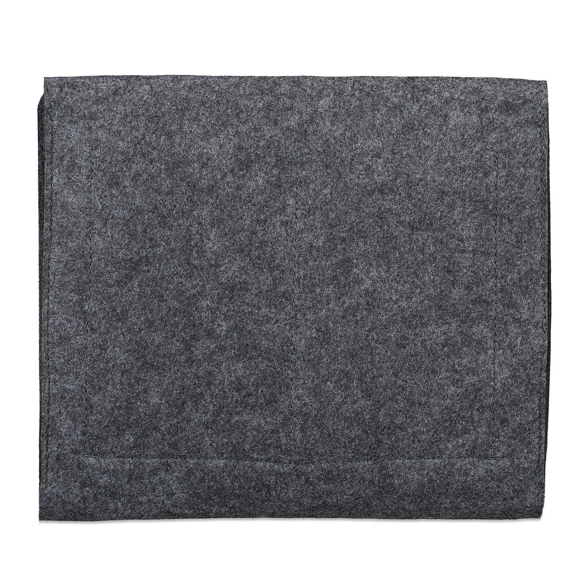 BETTTASCHE - Anthrazit, Textil - Relaxdays