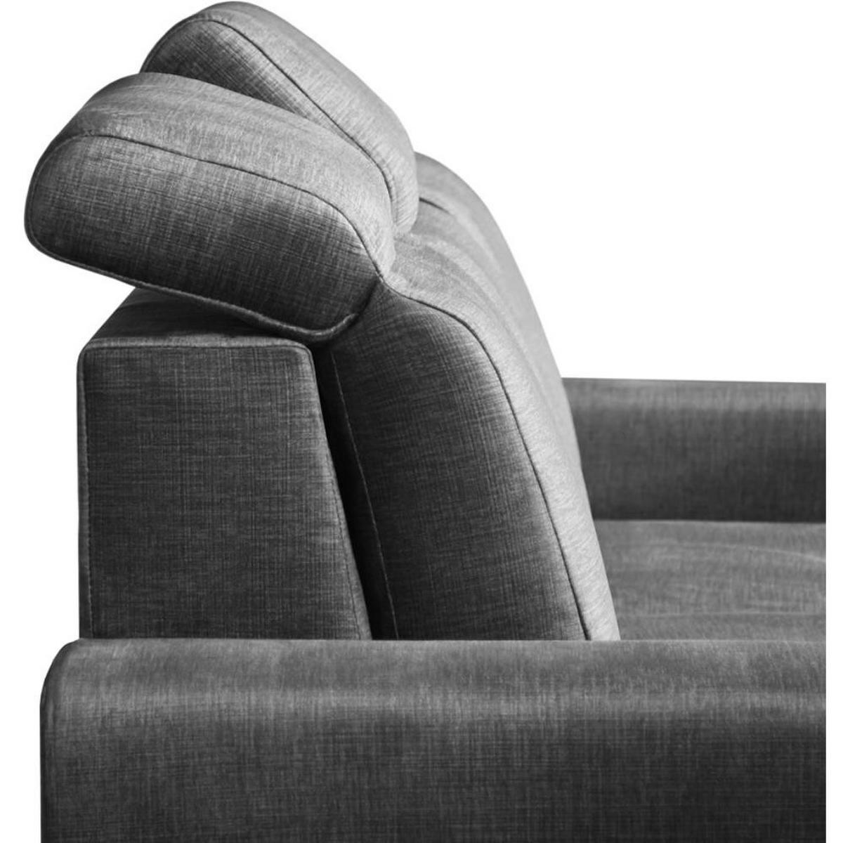 ECKSCHLAFSOFA Alex Mini beige links - Beige/Schwarz, Textil (245/185cm) - Beautysofa