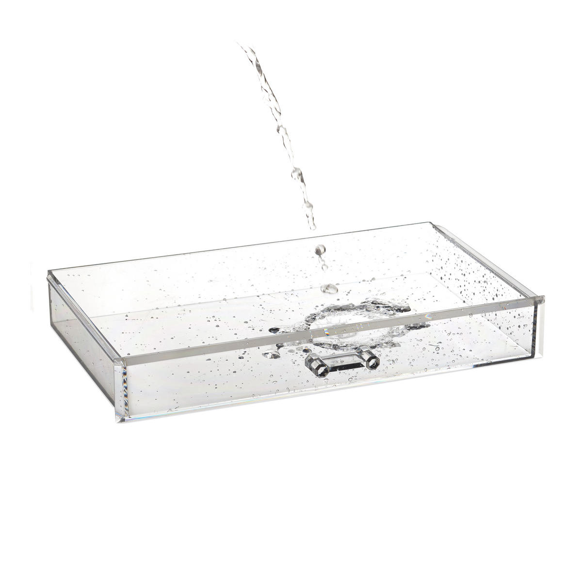 ORGANIZATOR kozmetike - večbarvno, umetna masa/les (30/15/17.5cm) - Relaxdays