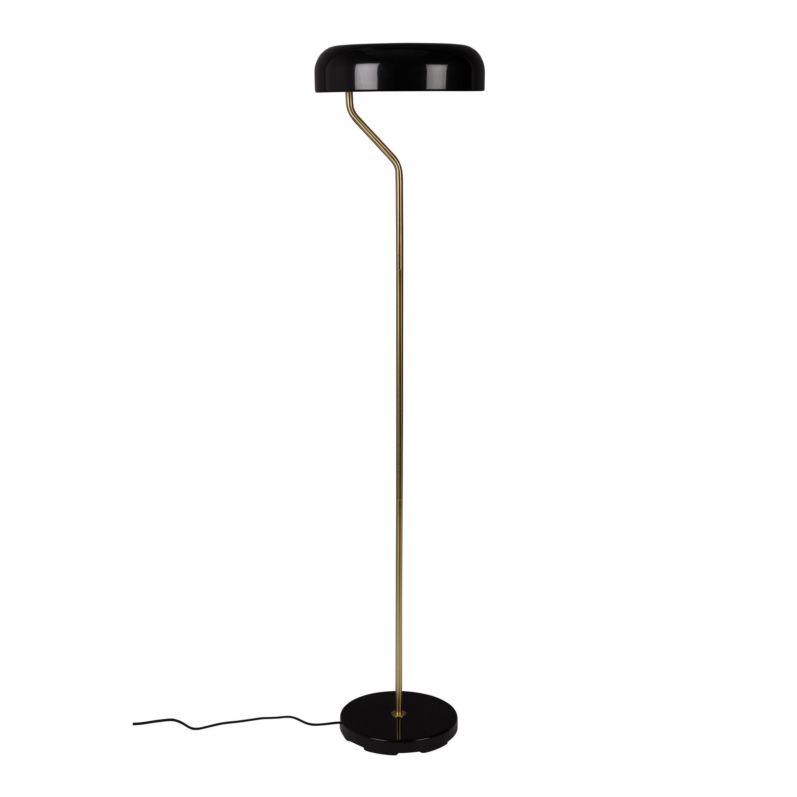 STEHLAMPE Eclipse Schwarz - Schwarz, Metall (30/30/130cm) - Dutchbone