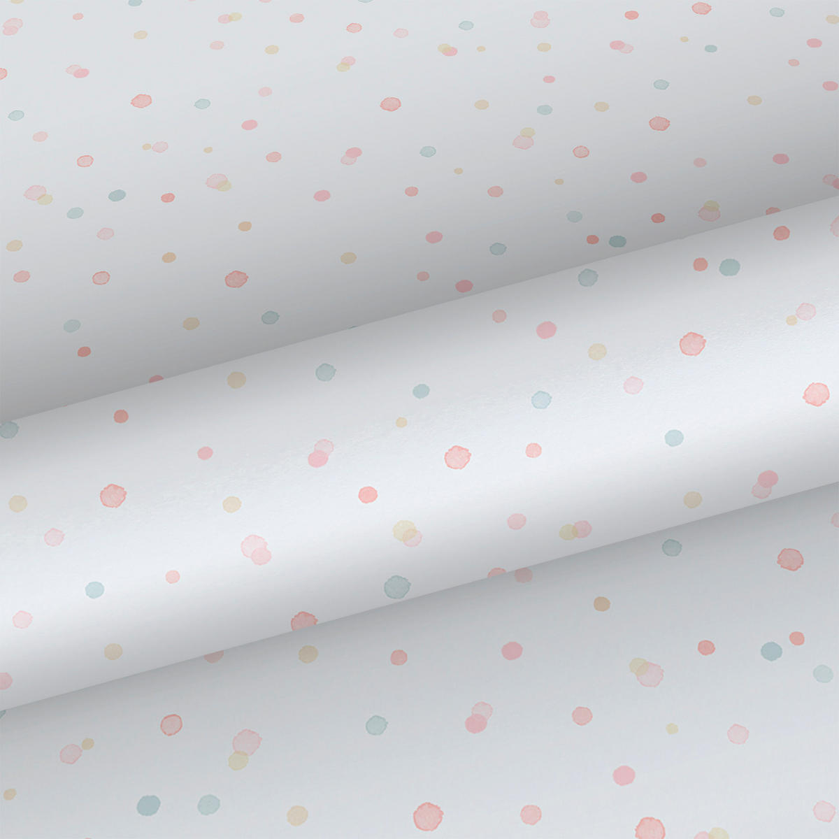 TAPETE Punkte 53 cm x 10.05 m - Weiß, Papier (53/0.1cm) - Sanders & Sanders