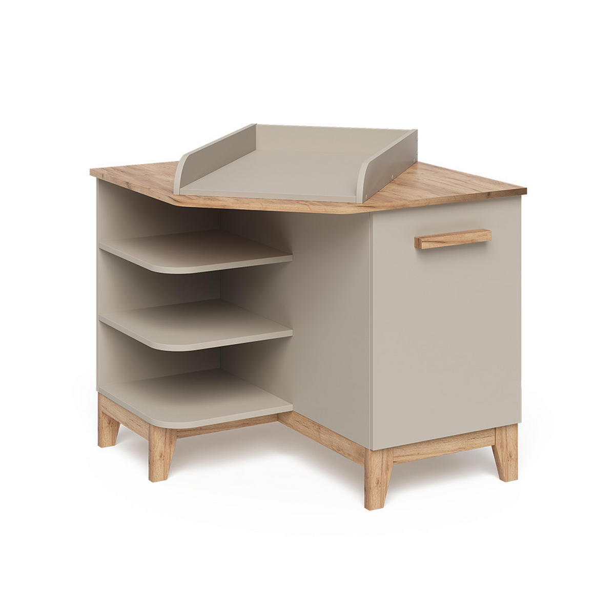 PŘEBALOVACÍ PULT Malia Kašmír/Řemeselné - kašmírová/světle šedá, kompozitní dřevo (85/85.2/85cm) - VitaliSpa