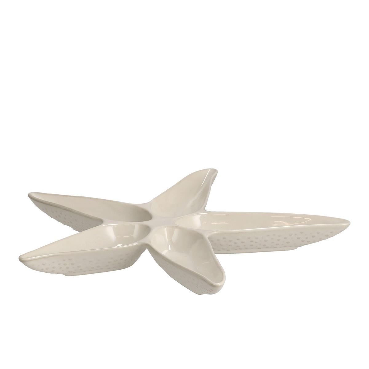 SERVIERTELLER Estrella - Weiß, Keramik (34/3.2/36.7cm) - home&you