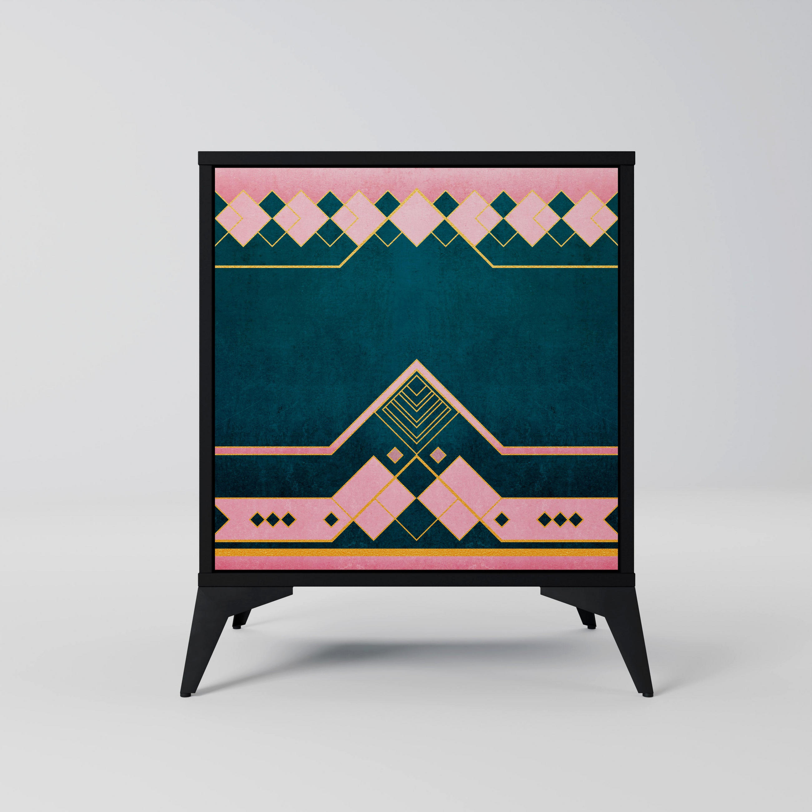 SpaceRebels Sideboard Schwarz 57.5x70.5x42 cm