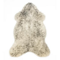 SCHAFFELL Geflammt Natur mit kleinen Mängeln ca. 110 cm - Schwarz, Fell (60/110cm) - Provellus