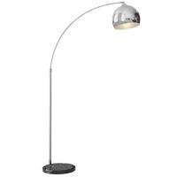 STEHLAMPE höhenverstellbar, schwenkbar Stehleuchte exkl. Leuchtmittel, Silber - Silberfarben, Metall (115/30/180cm) - HOMCOM