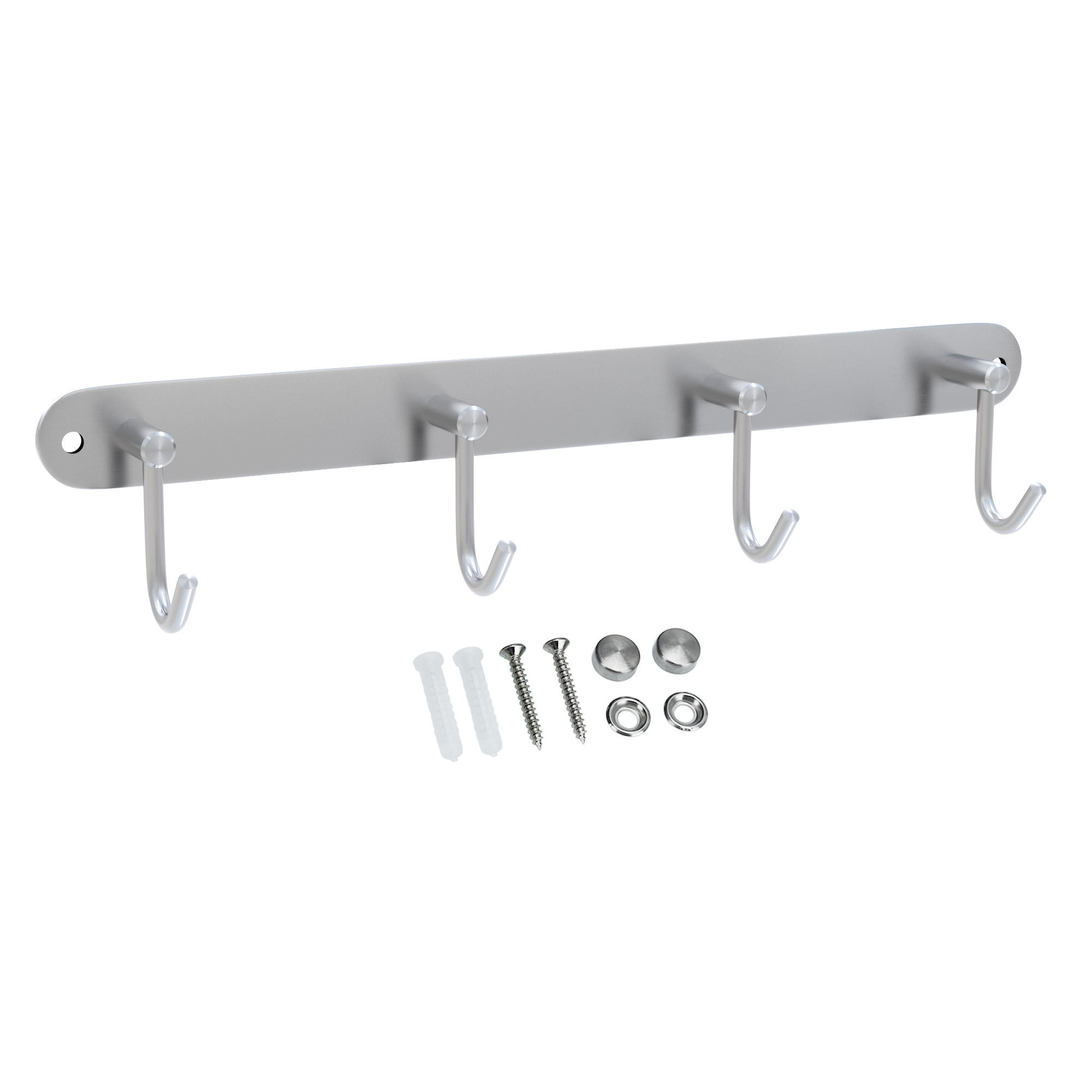 GARDEROBENLEISTE 30/5.5/5.5 cm - Silberfarben, Metall (5.5/5.5/30cm) - Intirilife