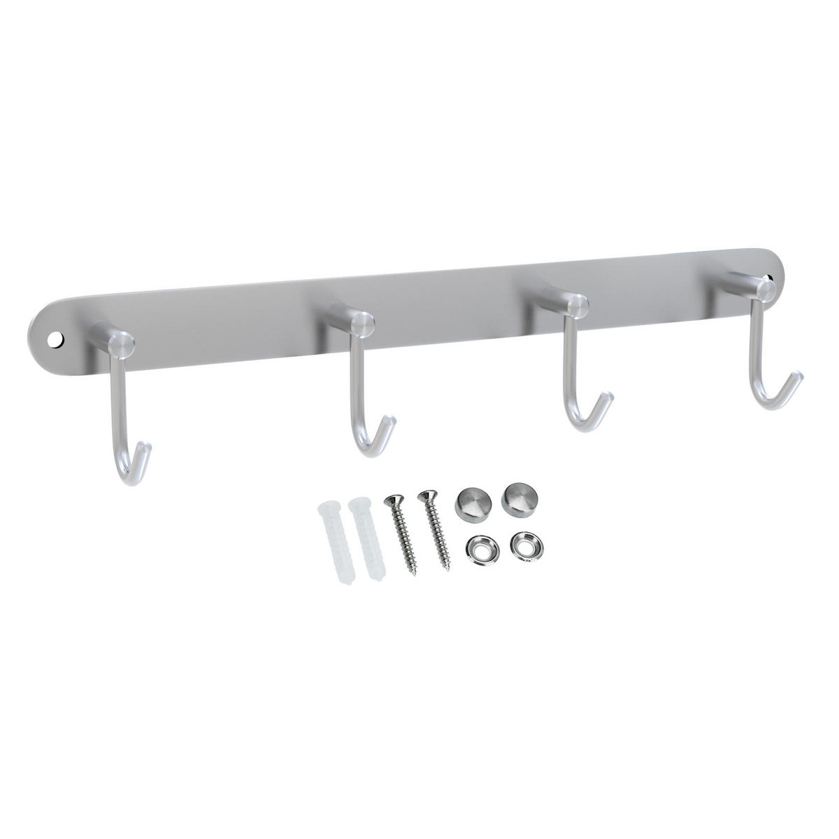 GARDEROBENLEISTE 30/5.5/5.5 cm - Silberfarben, Metall (5.5/5.5/30cm) - Intirilife
