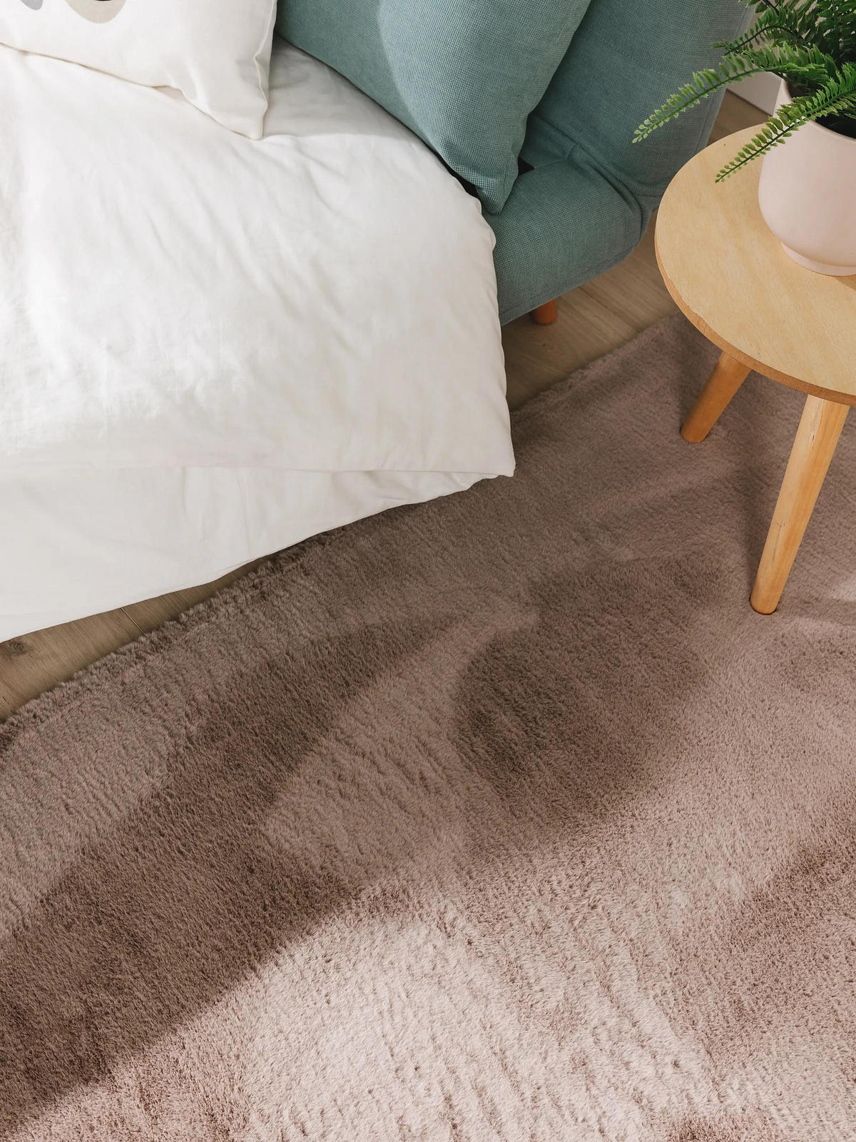 PREPROGE iz umetnega krzna Furry Taupe 70x200 cm - sivorjava, umetna masa (70/200cm) - benuta