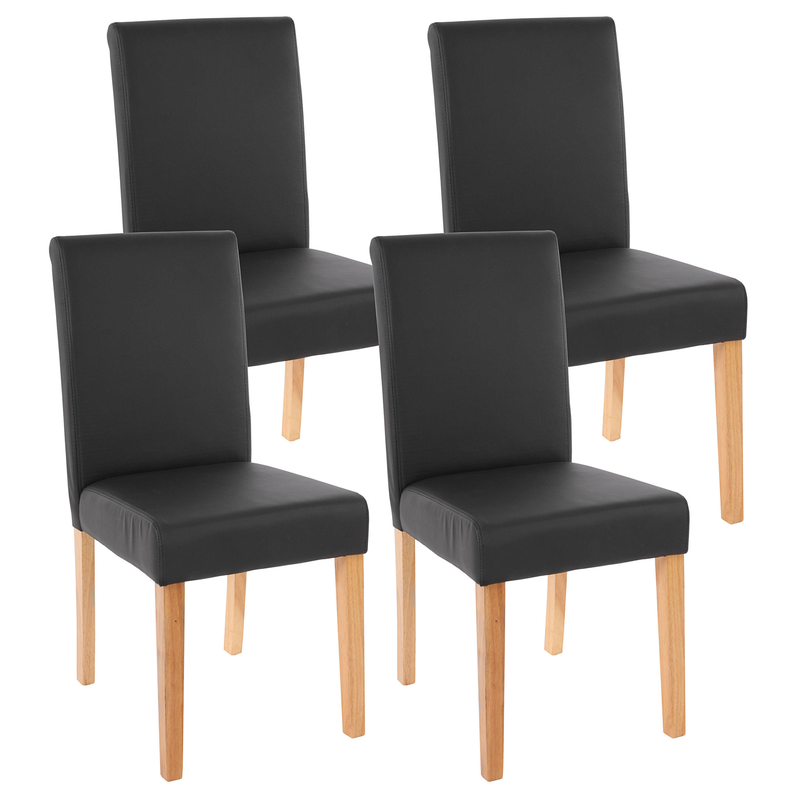 Chefgastro Esszimmerstuhl Schwarz 43x90x56 cm