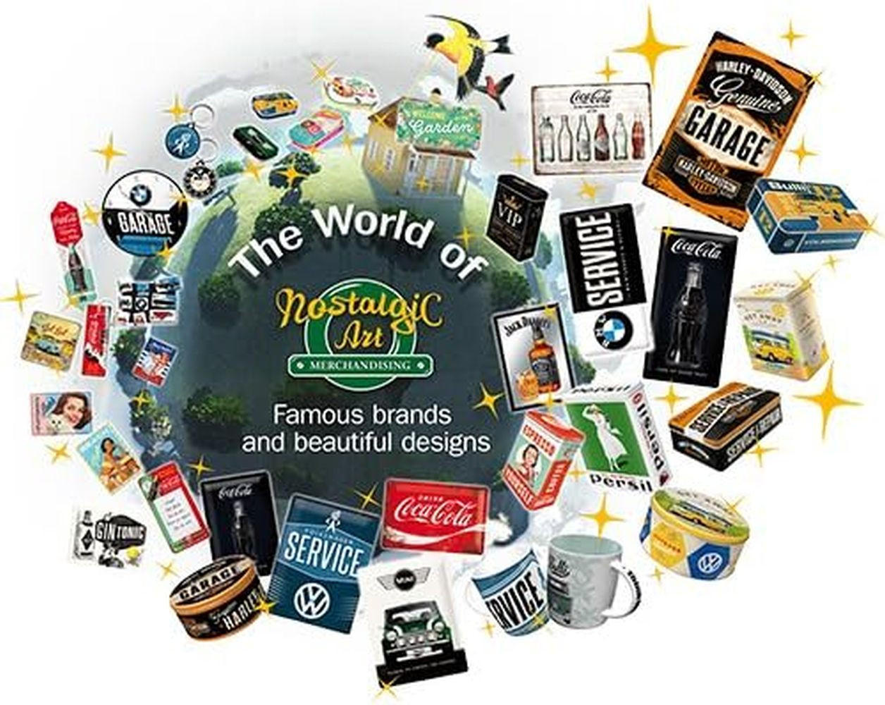 BLECHSCHILD 20/30 cm Alfred Hitchcock's "The Birds" - Multicolor, Metall (20/30/0.2cm) - Nostalgic-Art