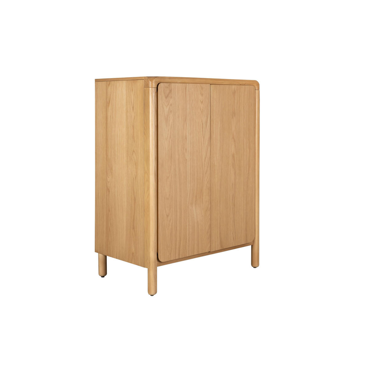 AUFBEWAHRUNGSSCHRANK Storm 2 Türen Natur - Naturfarben, Holzwerkstoff (90/120/55cm) - Zuiver