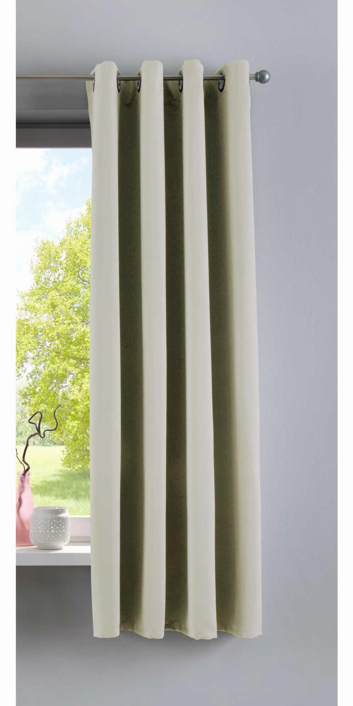 VORHANG »NEW YORK« HxB 160x140 cm Beige - Beige, Textil (140/160cm) - Gardinenbox