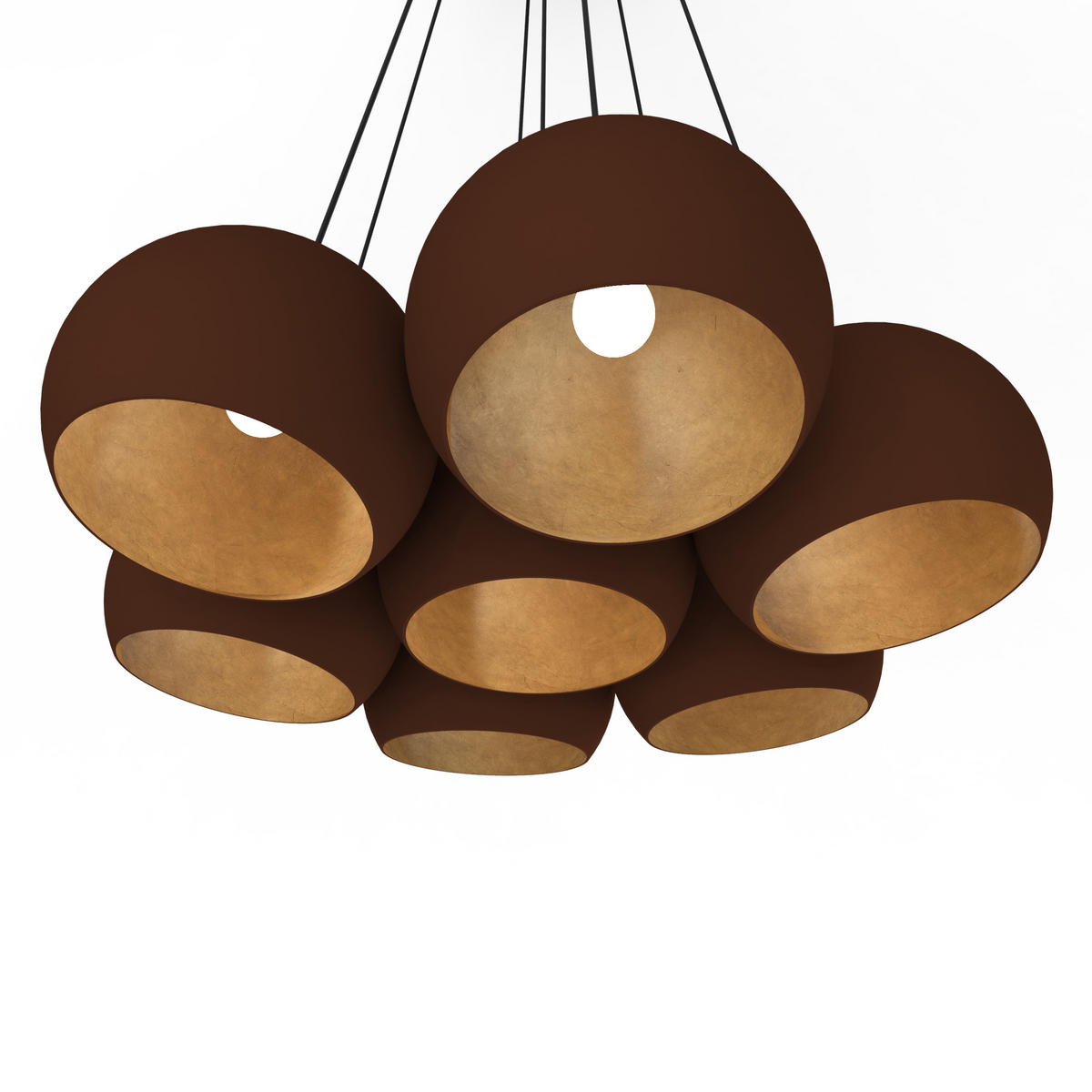 HÄNGELEUCHTE - Goldfarben, Metall (25/25/20cm) - Lumicom