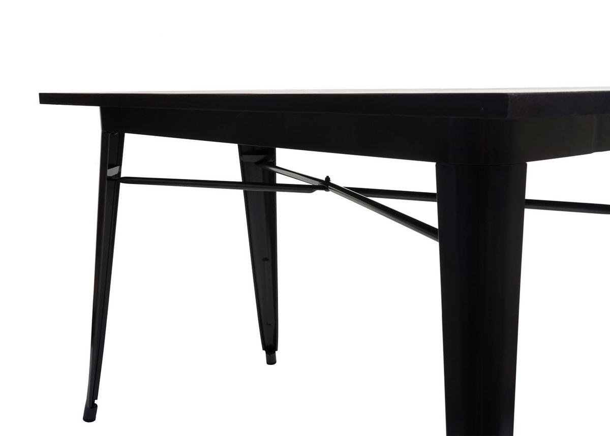 ESSZIMMERTISCH H10A rechteck Dunkelbraun - Dunkelbraun, Metall (60/120/76cm) - MCW