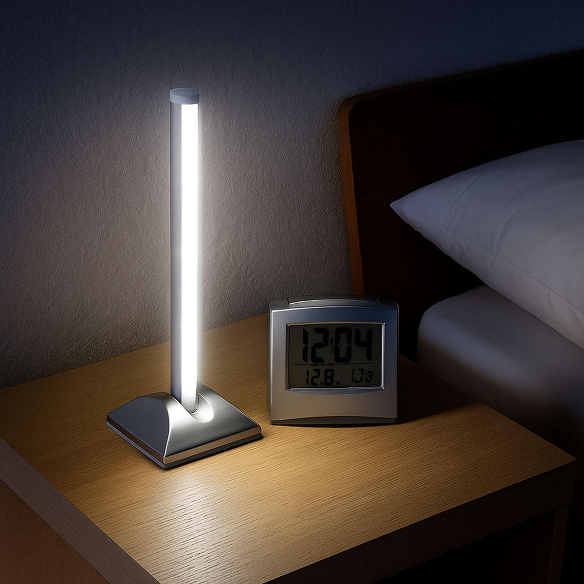 LED WANDLEUCHTE Silber Matt - Silberfarben, Kunststoff (9/28/9cm) - Briloner