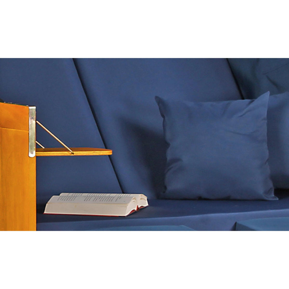 STRANDKORB Ostsee 2-Sitzer PE weiß - Blau/Braun, Metall (120/160/80cm) - Mr. Deko