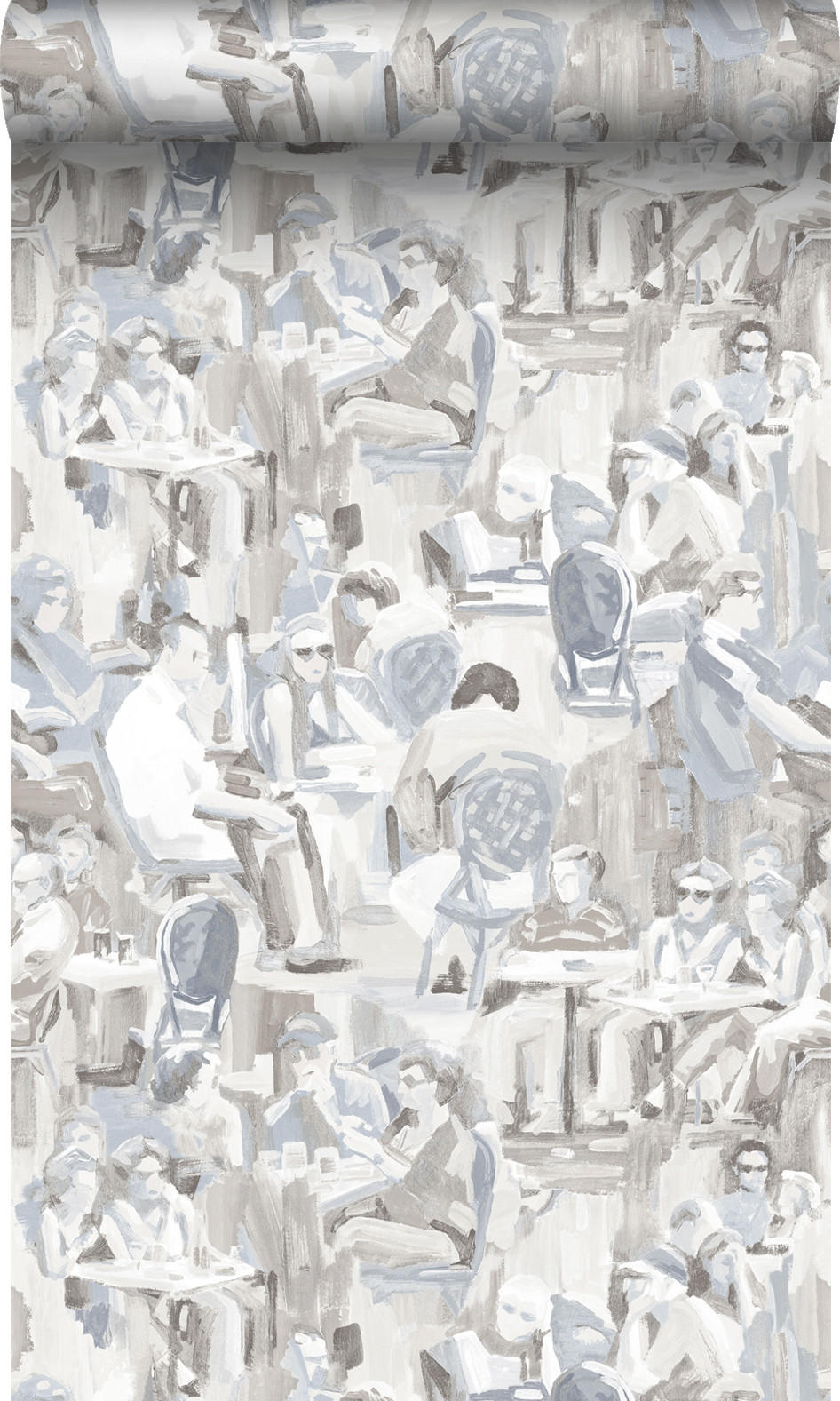 TAPETE figurative Motive 53 cm x 10.05 m - Weiß, Papier (53/1000cm) - Origin Wallcoverings