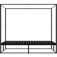 HIMMELBETT Kosan Metall Schwarz Bett 140x200 Schwarz - Schwarz, Metall - DELUKE