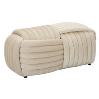 POUF Softy 90/45/45 cm - Beige, Keramik (45/45/90cm) - Mauro Ferretti