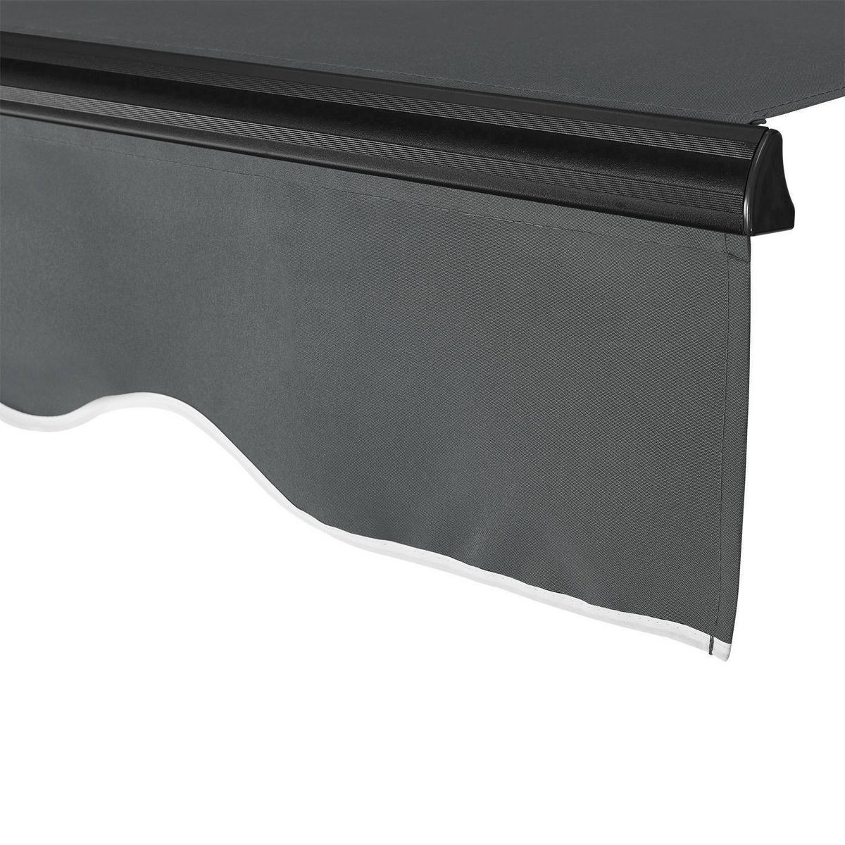 GELENKARMMARKISE grau 400x300 cm - Grau, Textil (400/250/300cm) - Juskys